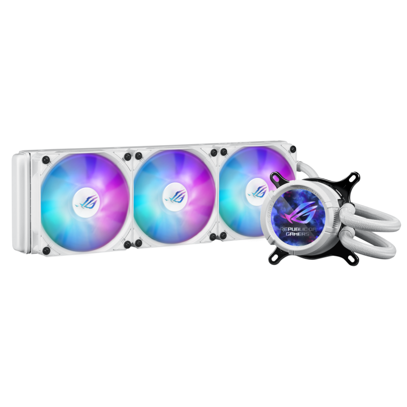 ASUS ROG Strix LC III 360 ARGB LCD CPU Liquid Cooling, 360mm Radiator, 3x ROG STRIX AF-12S ARGB 120mm Fans White ASUS ROG Strix LC III 360 ARGB LCD CPU Liquid Cooling, 360mm Radiator, 3x ROG STRIX AF-12S ARGB 120mm Fans White